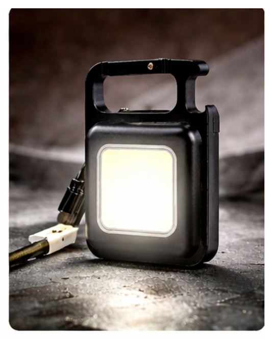 Mini LED COB Flashlight 500 Lumen | Rechargeable Keychain Torch Light
