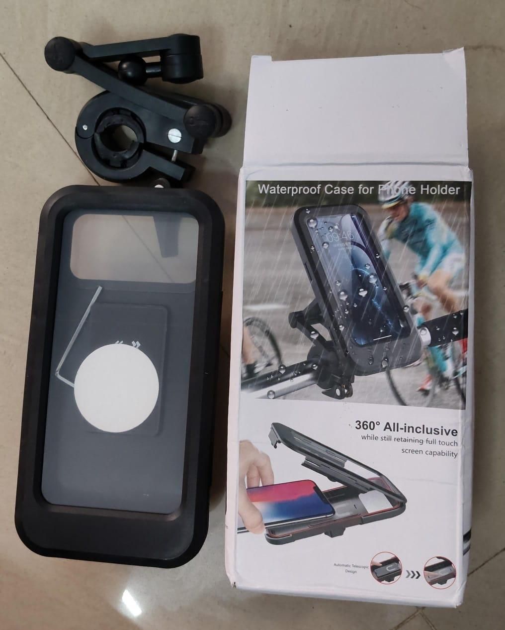 Universal 360° Rotation Bike Phone Holder – Waterproof Mobile Mount