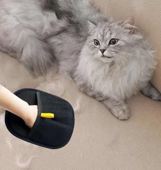 Pet Hair Removal Gloves (Pack of 2) – Double Sided Fur Cleaning Gloves