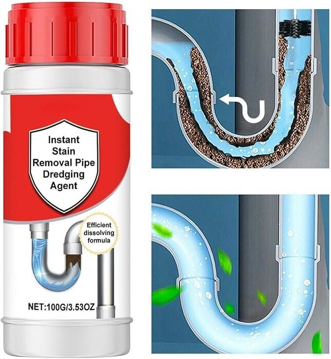 Instant Stain Removal Pipe Dredge Agent 100gm (Pack of 1)