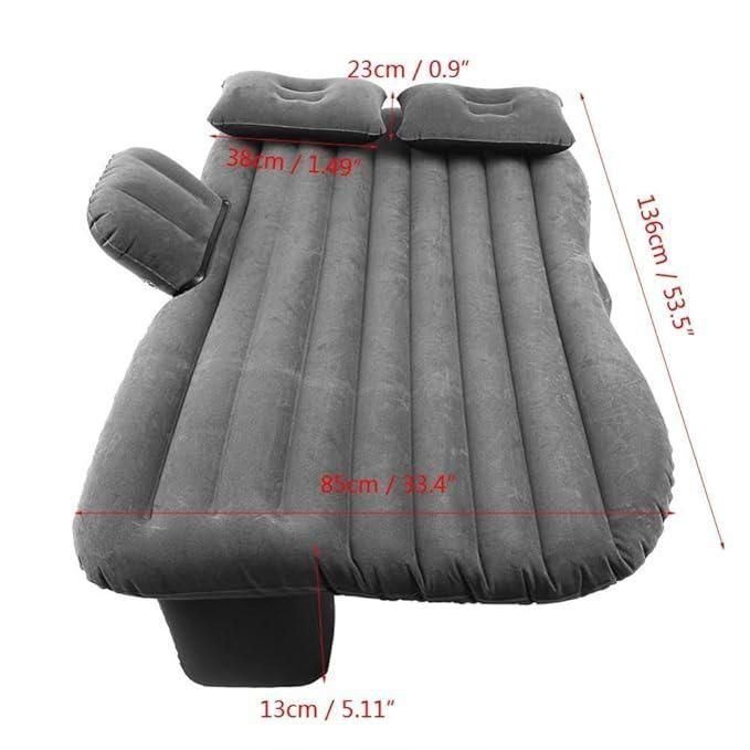 Car Travel Bed Mattress with 2 Air Pillows – Inflatable Back Seat Air Bed